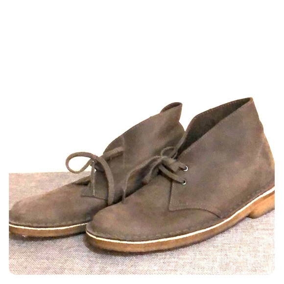 clarks gray boots